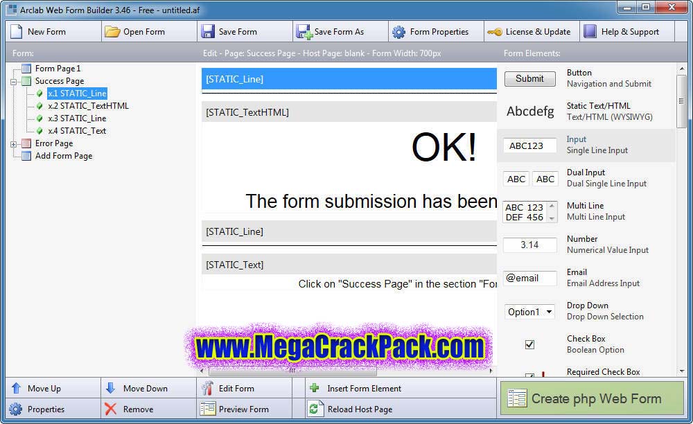 Arclab Web Form Builder 5.5.2 Free Download