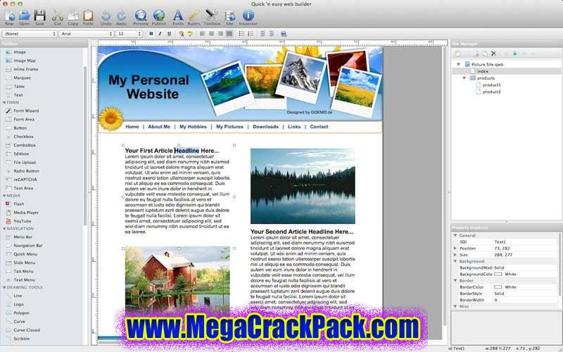 Quick Web Builder 9.1.0 Free Download