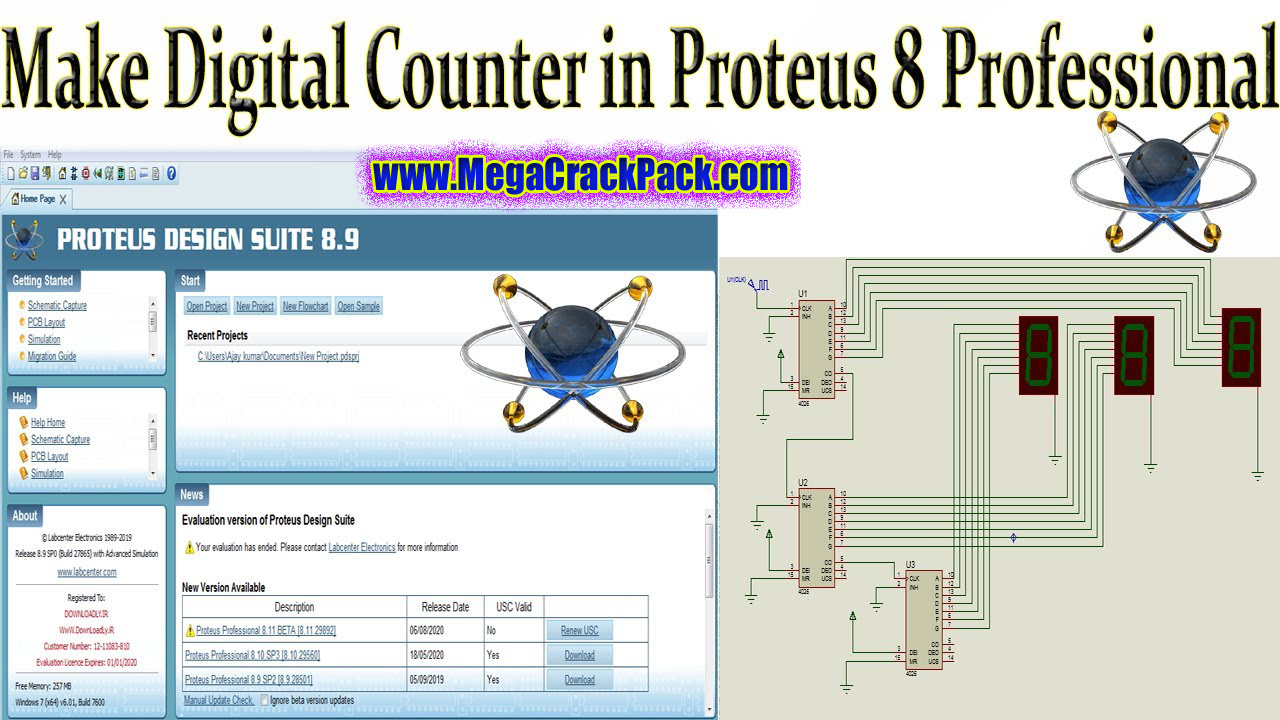 Proteus Professional 8.10 SP3 Free Download